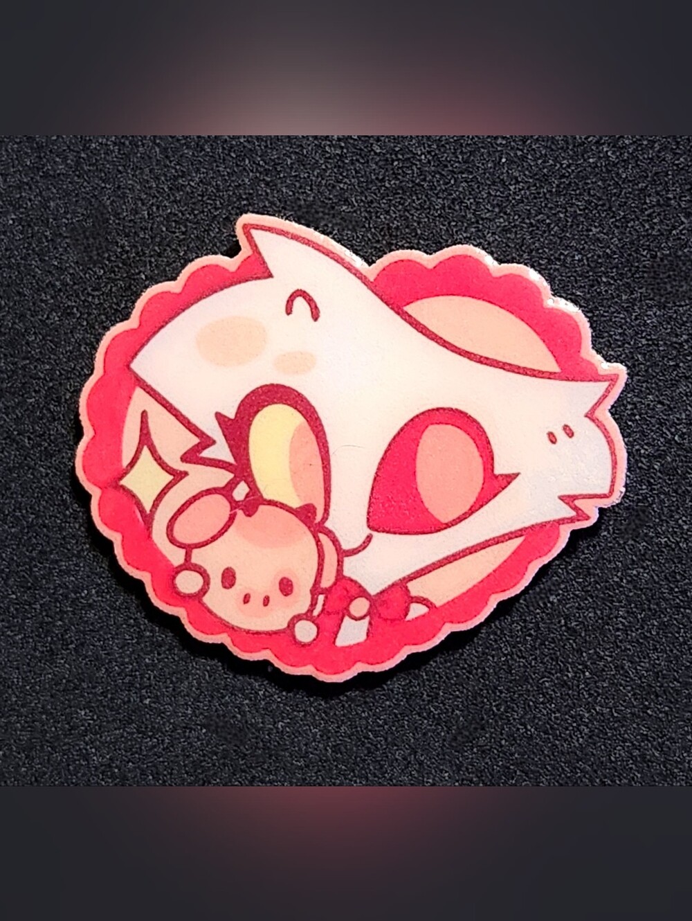Angel Dust And Fat Nuggets Pin - Hazbin Hotel